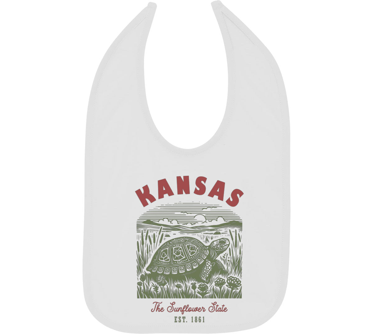 Kansas State Vintage Baby Bib