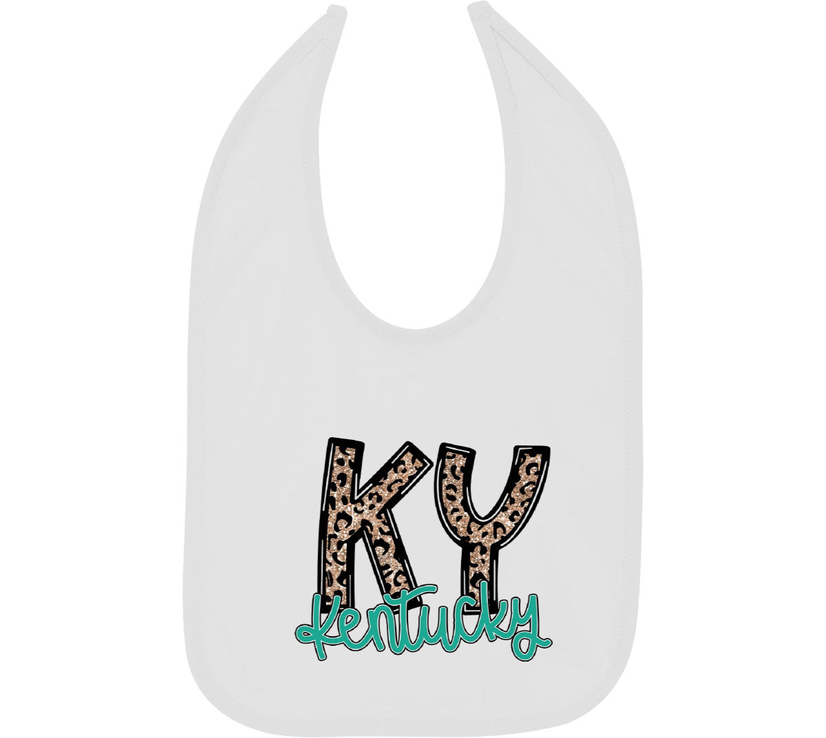 Kentucky State Abbreviation Baby Bib