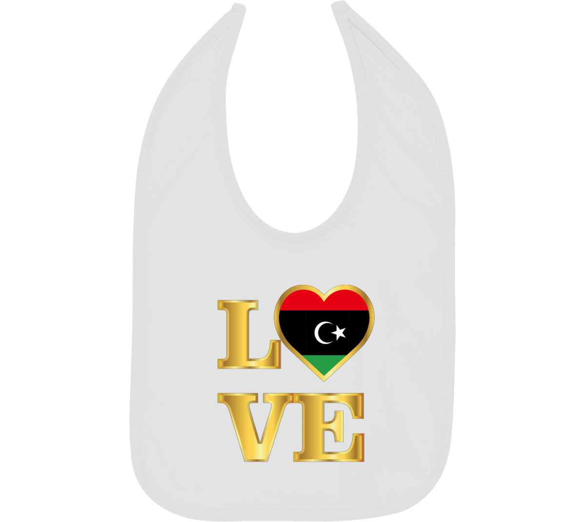 Libya Love Baby Bib