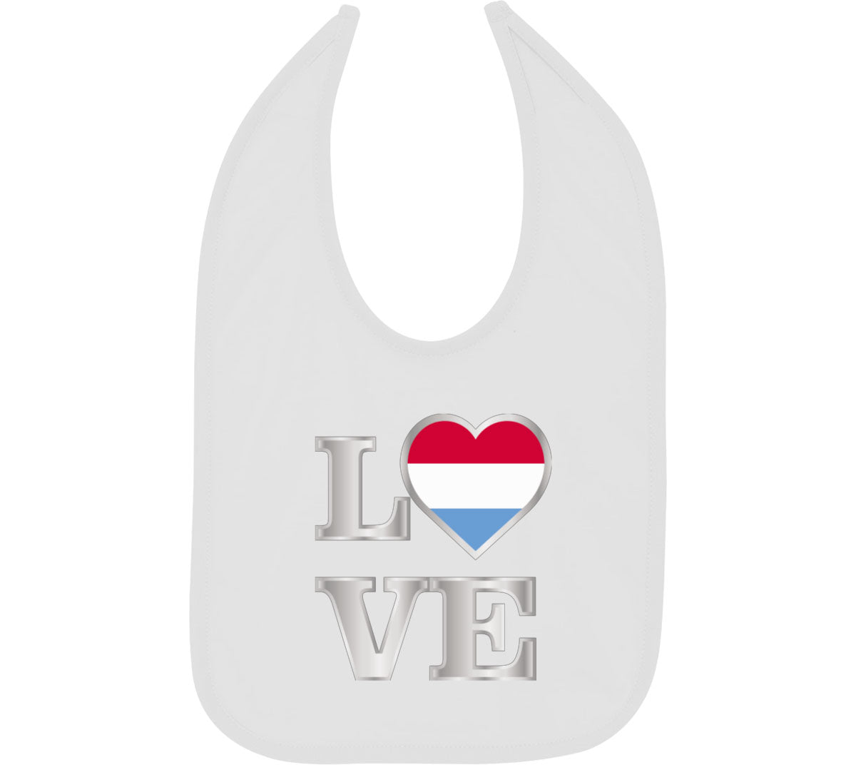 Luxembourg Love Baby Bib