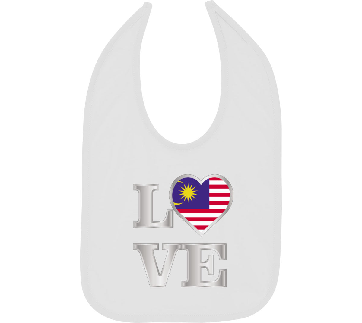 Malaysia Love Baby Bib