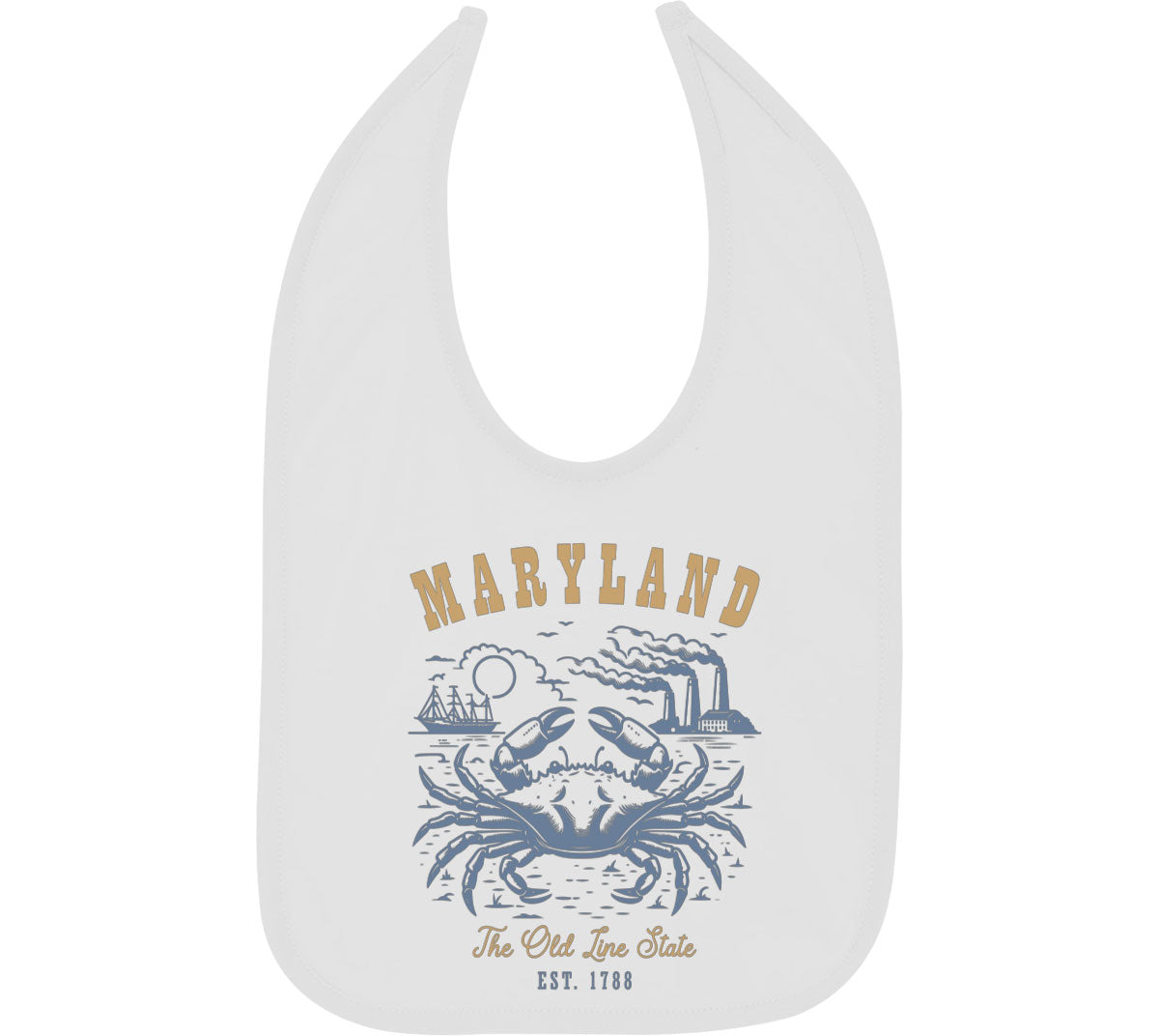 Maryland State Vintage Baby Bib
