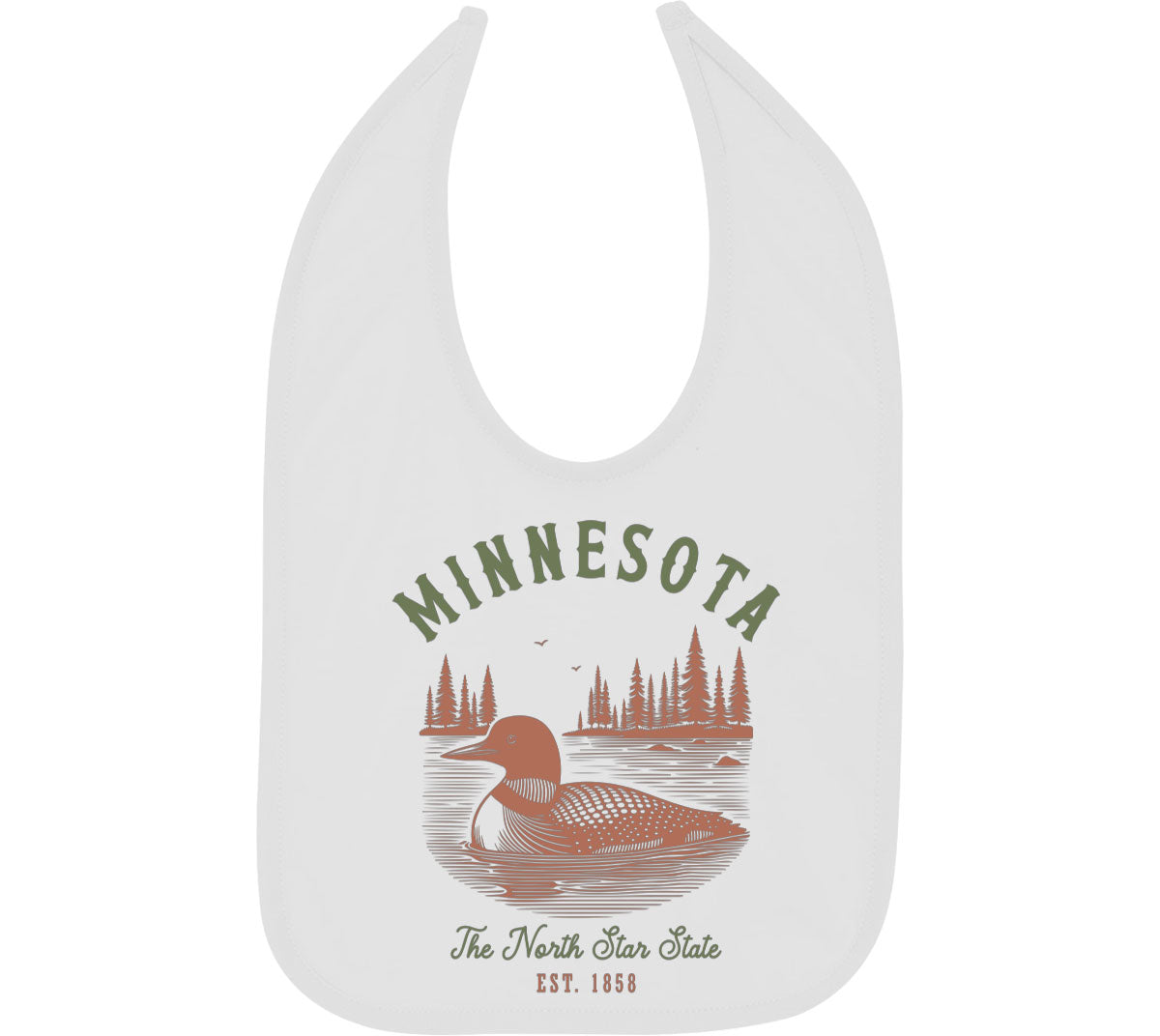 Minnesota State Vintage Baby Bib