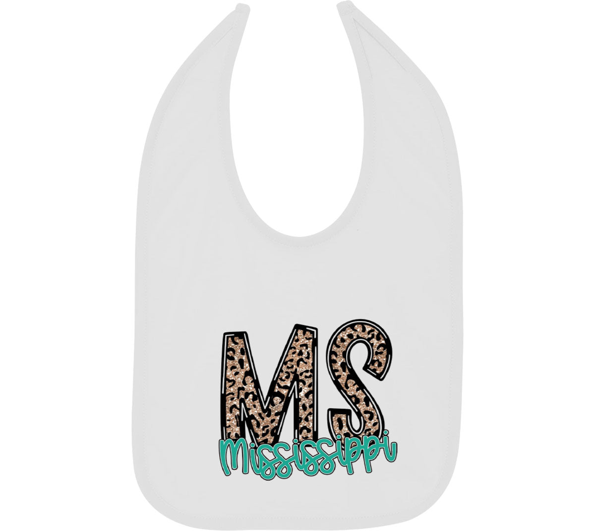 Mississippi State Abbreviation Baby Bib