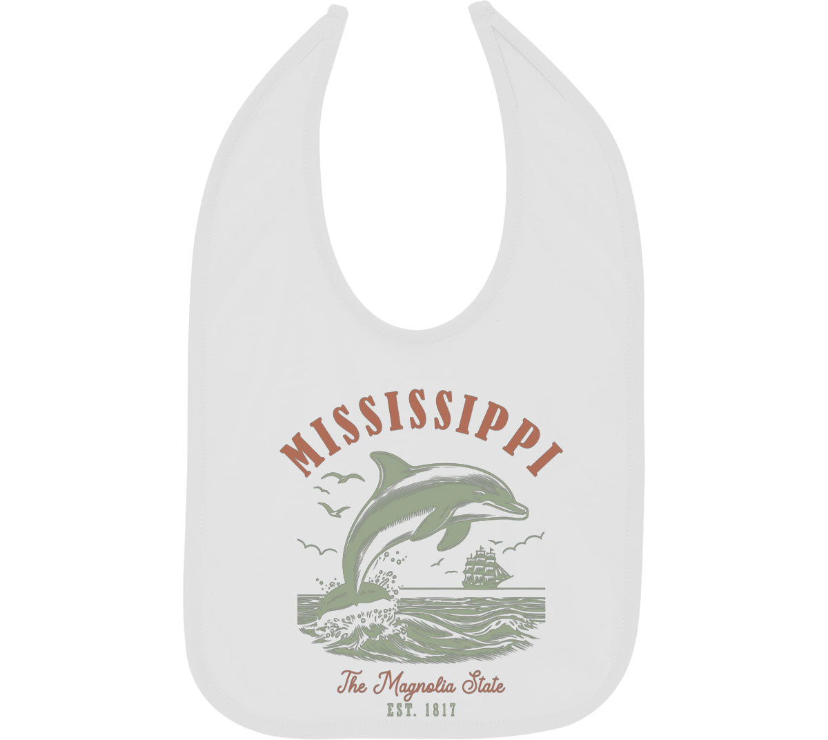Mississippi State Vintage Baby Bib