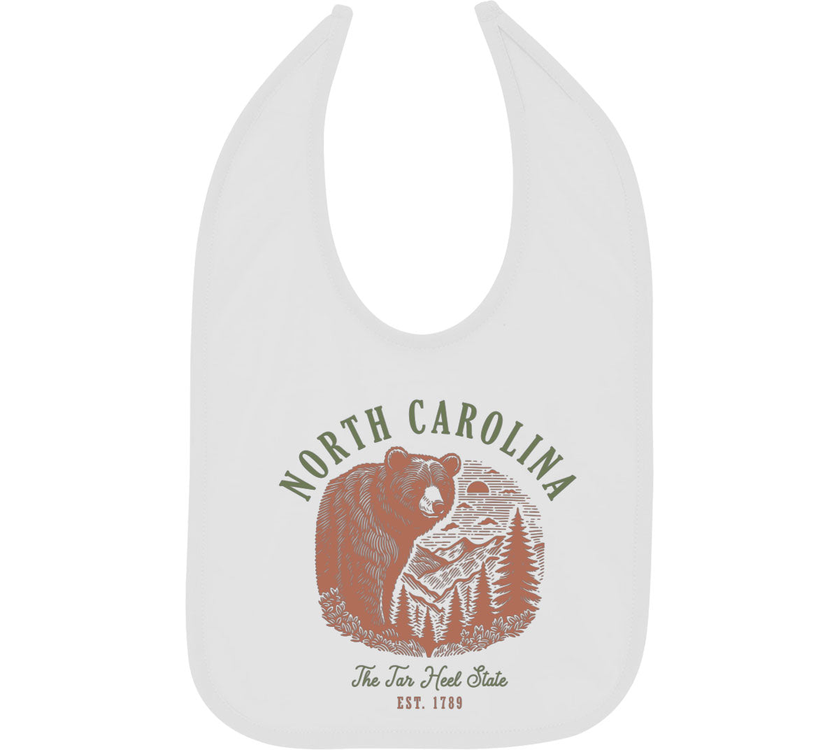 North Carolina State Vintage Baby Bib