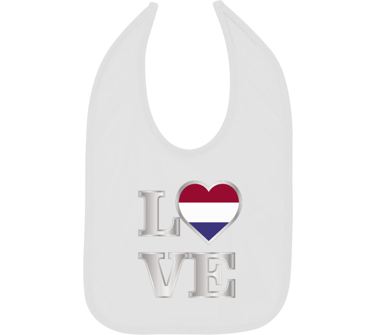 Netherlands Love Baby Bib