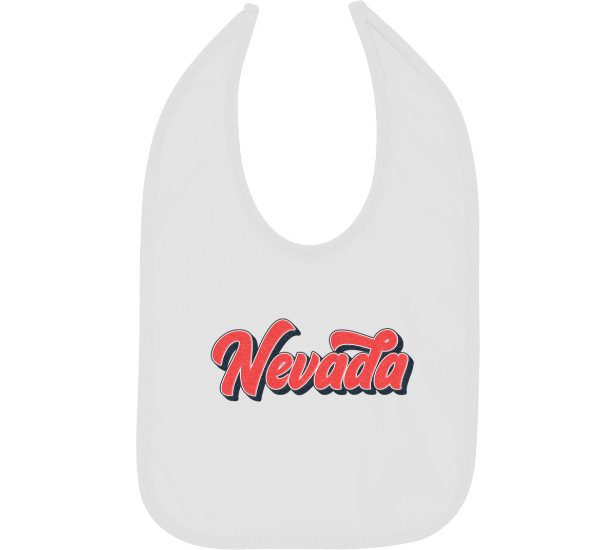 Nevada Vintage Typography Baby Bib