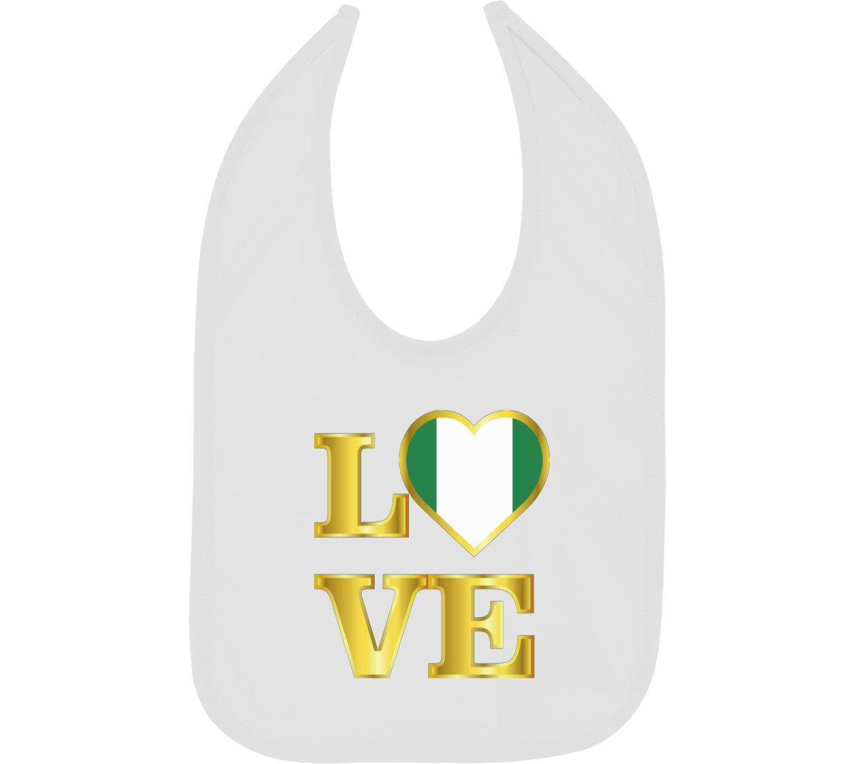 Nigeria Love Baby Bib