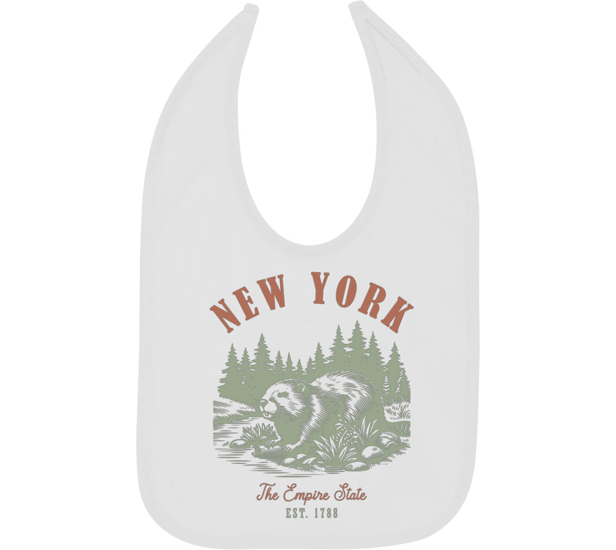 New York State Vintage Baby Bib