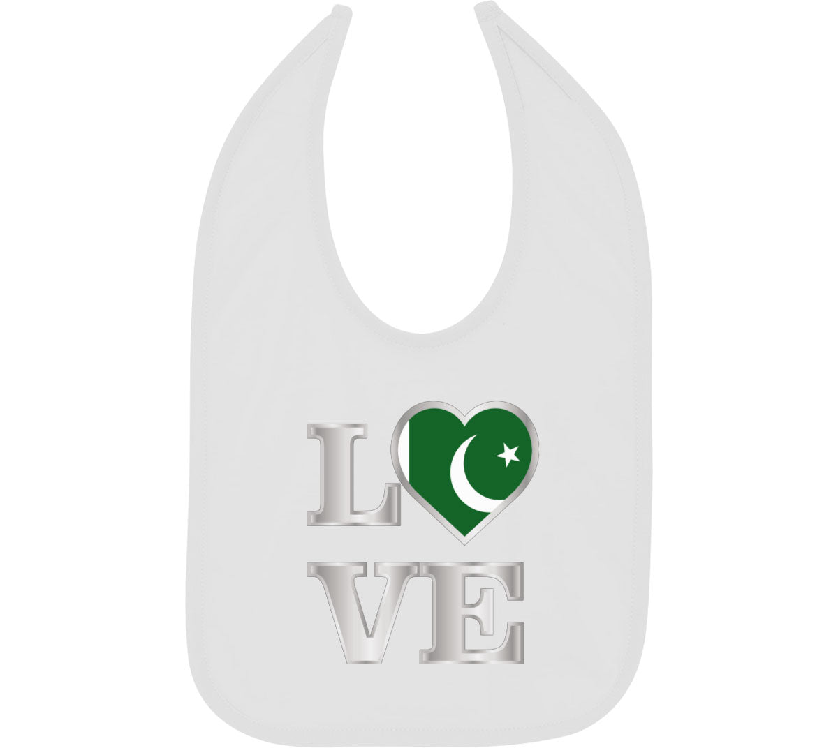 Pakistan Love Baby Bib