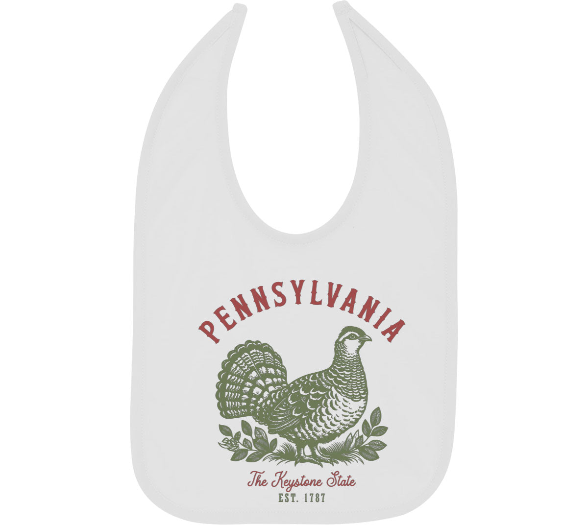 Pennsylvania State Vintage Baby Bib