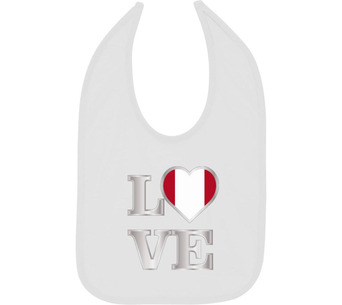 Peru Love Baby Bib