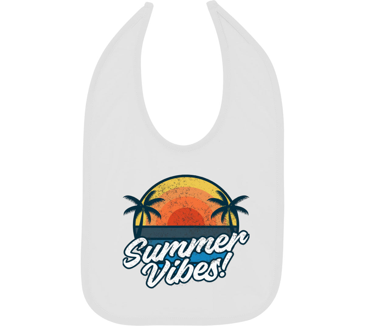 Retro Summer Vibes Baby Bib