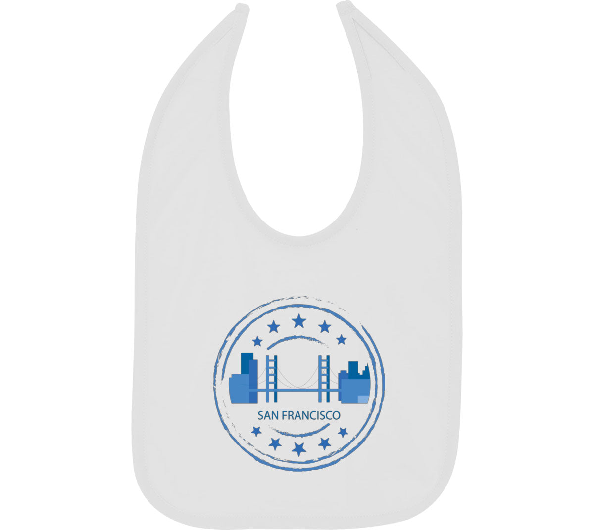 San Francisco Stamp Baby Bib