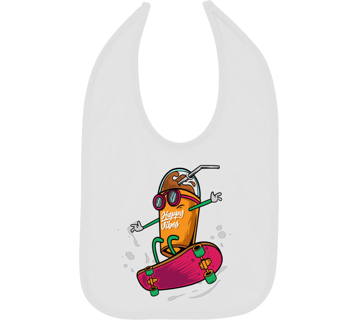 Monster Skateboard Baby Bib