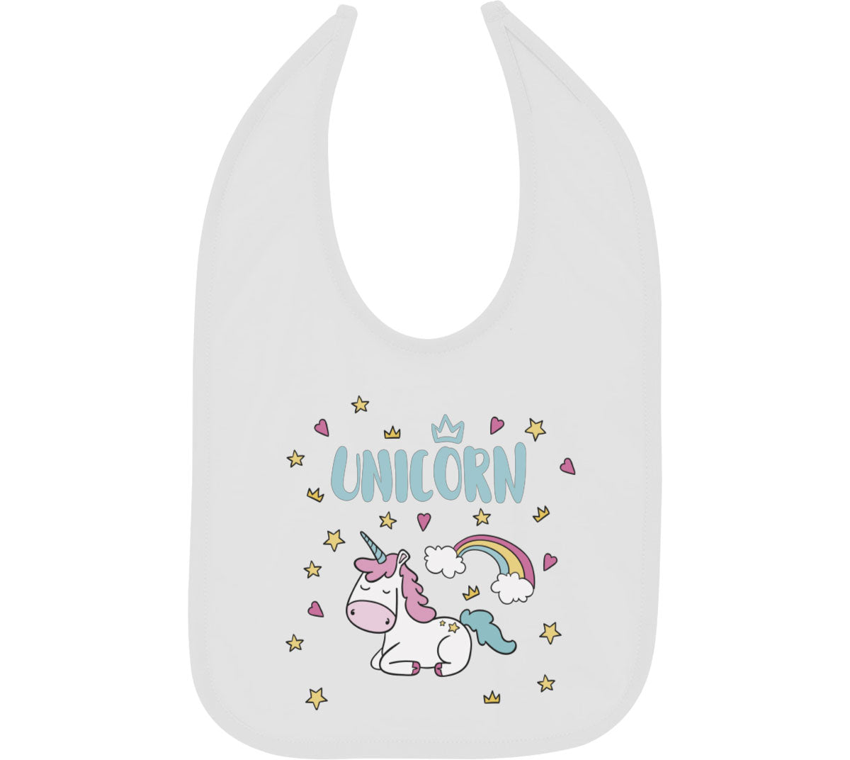 Sleeping Unicorn Baby Bib