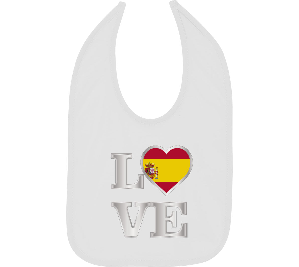 Spain Love Baby Bib