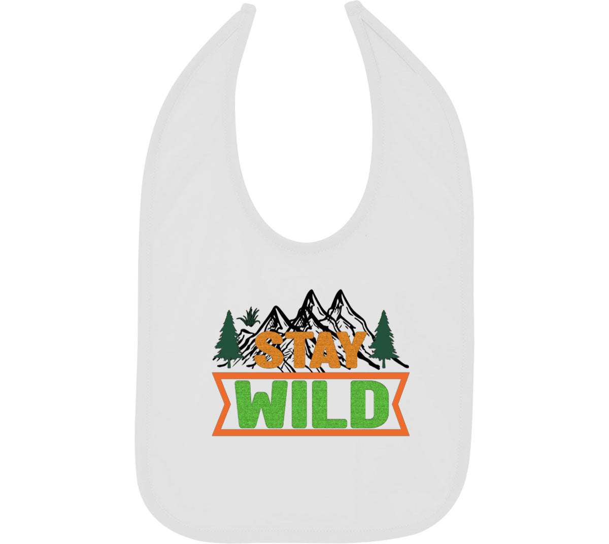 Stay Wild Camp Baby Bib