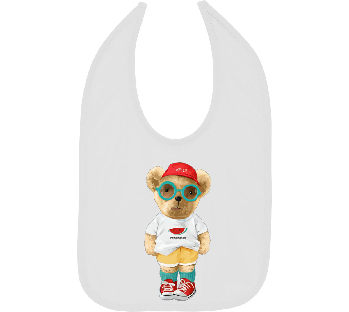 Cute Teddy Bear Baby Bib