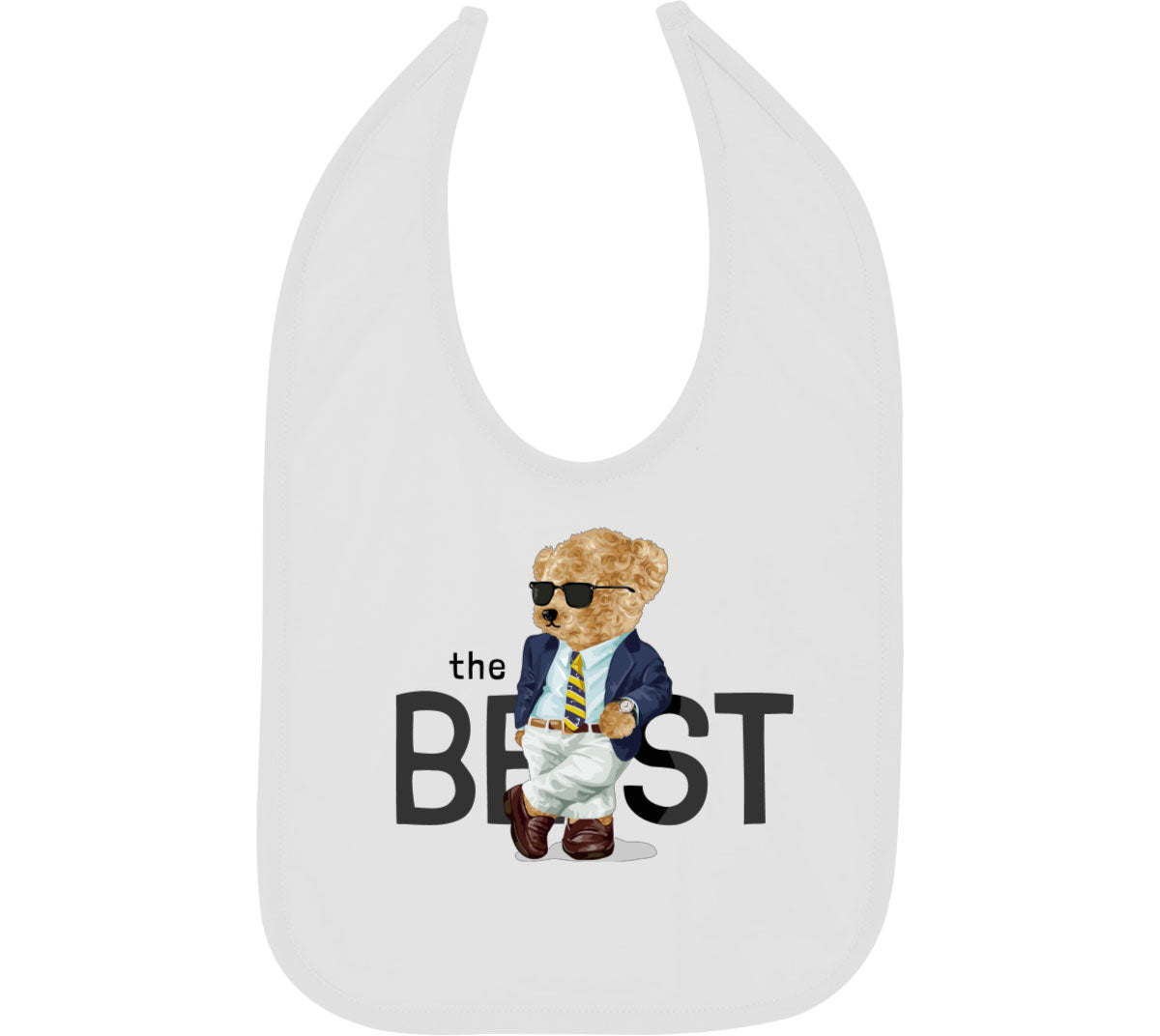 Teddy Bear The Best Baby Bib