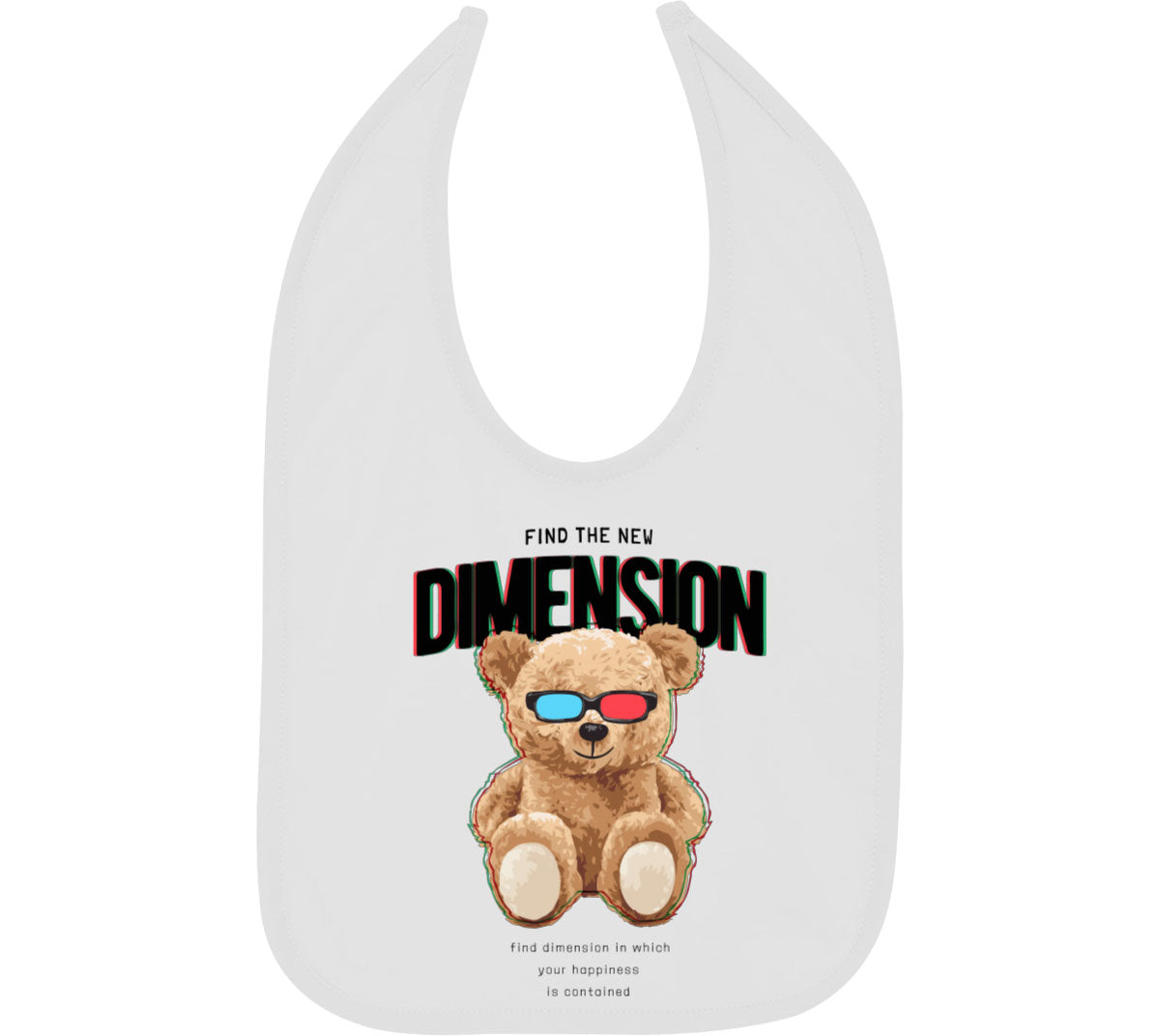 Teddy Bear Dimension Baby Bib