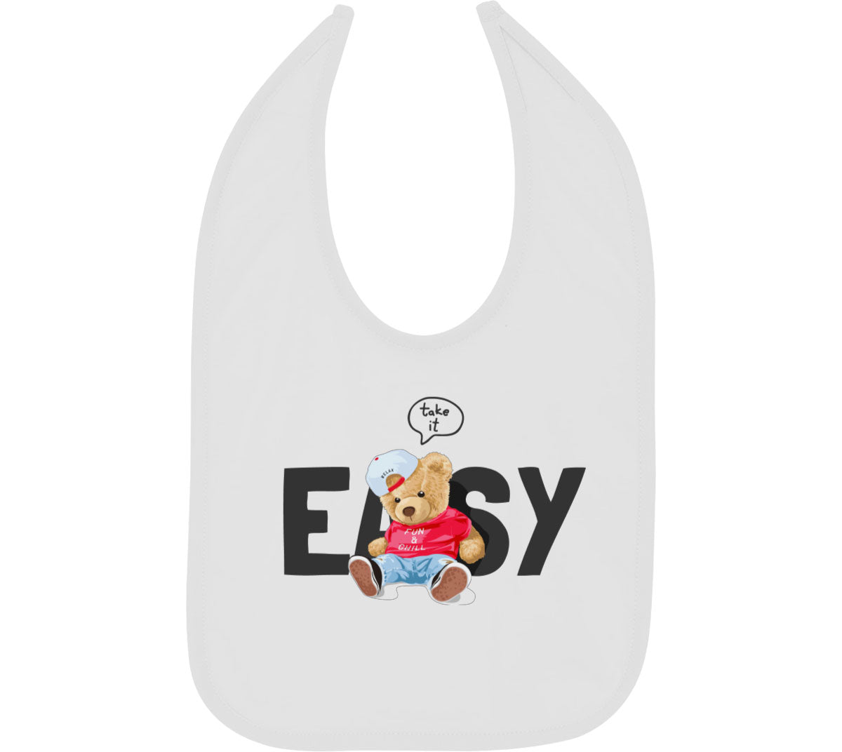 Teddy Bear Take It Easy Baby Bib