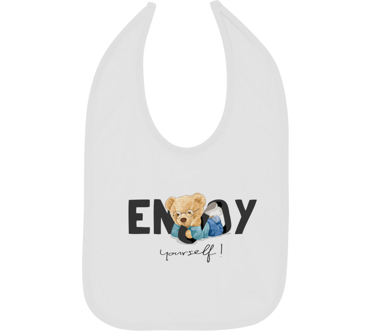 Teddy Bear Enjoy Yourself Baby Bib