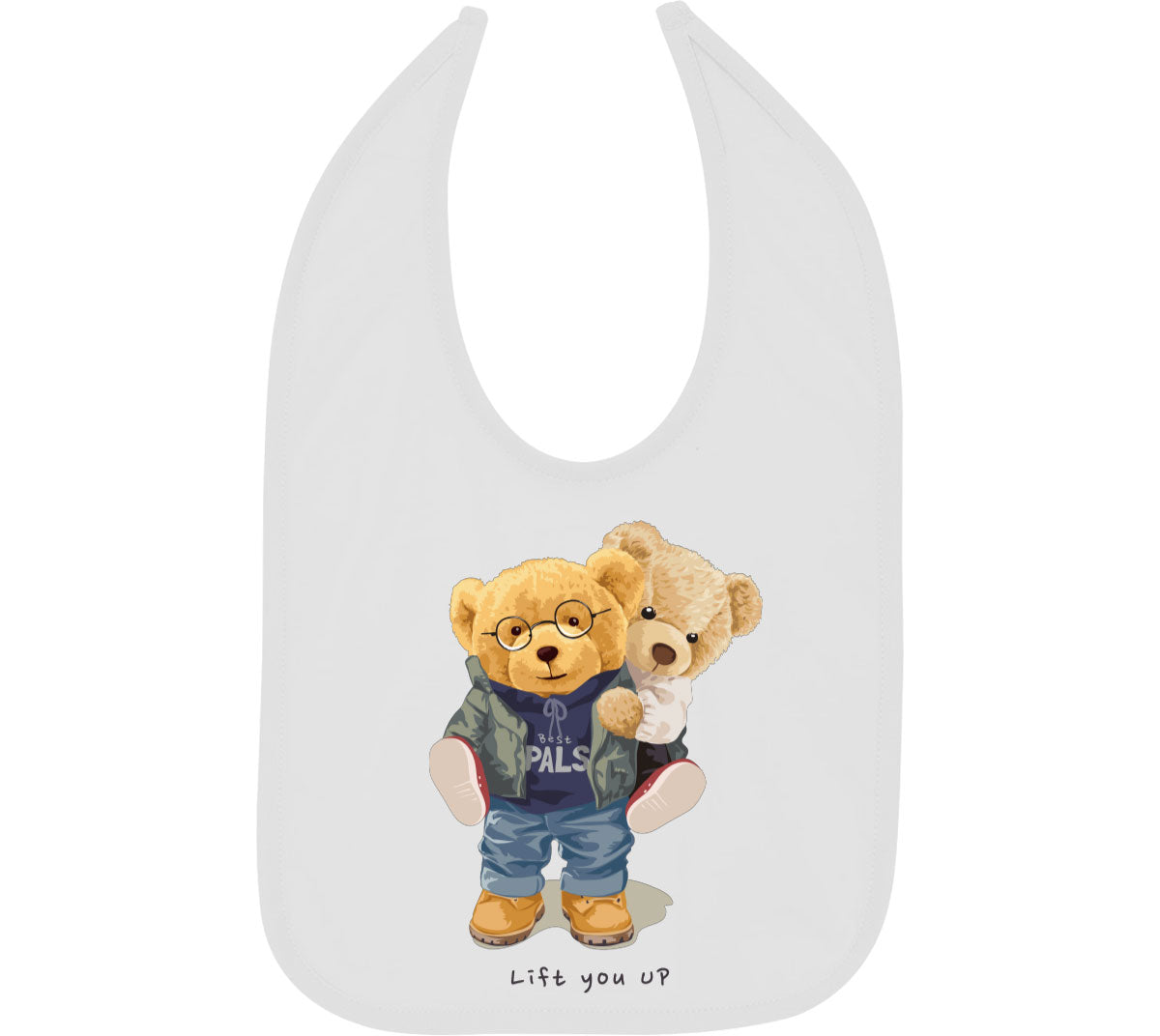 Teddy Bear Lift Baby Bib