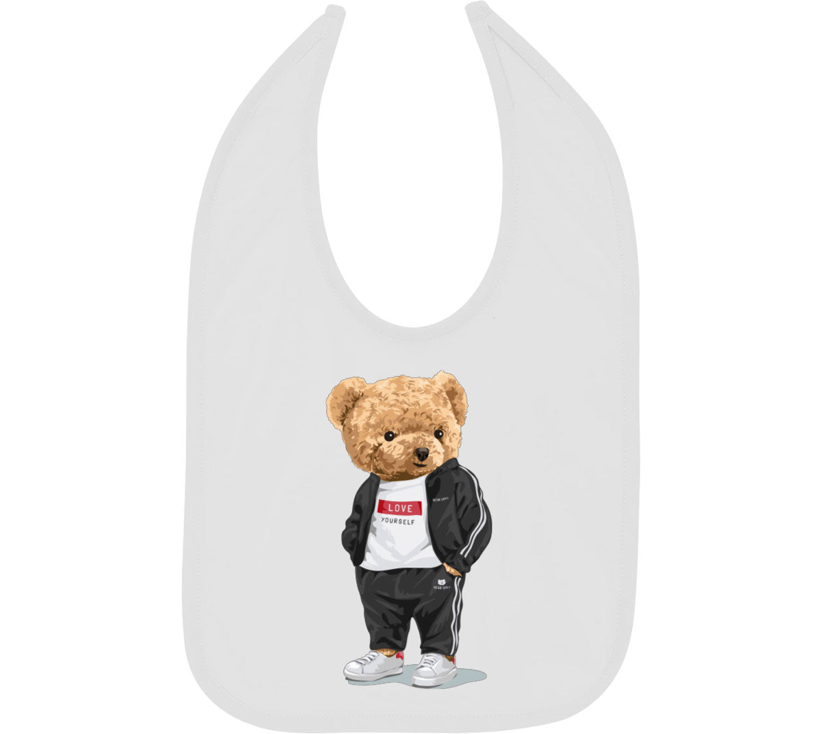 Teddy Bear Love Baby Bib