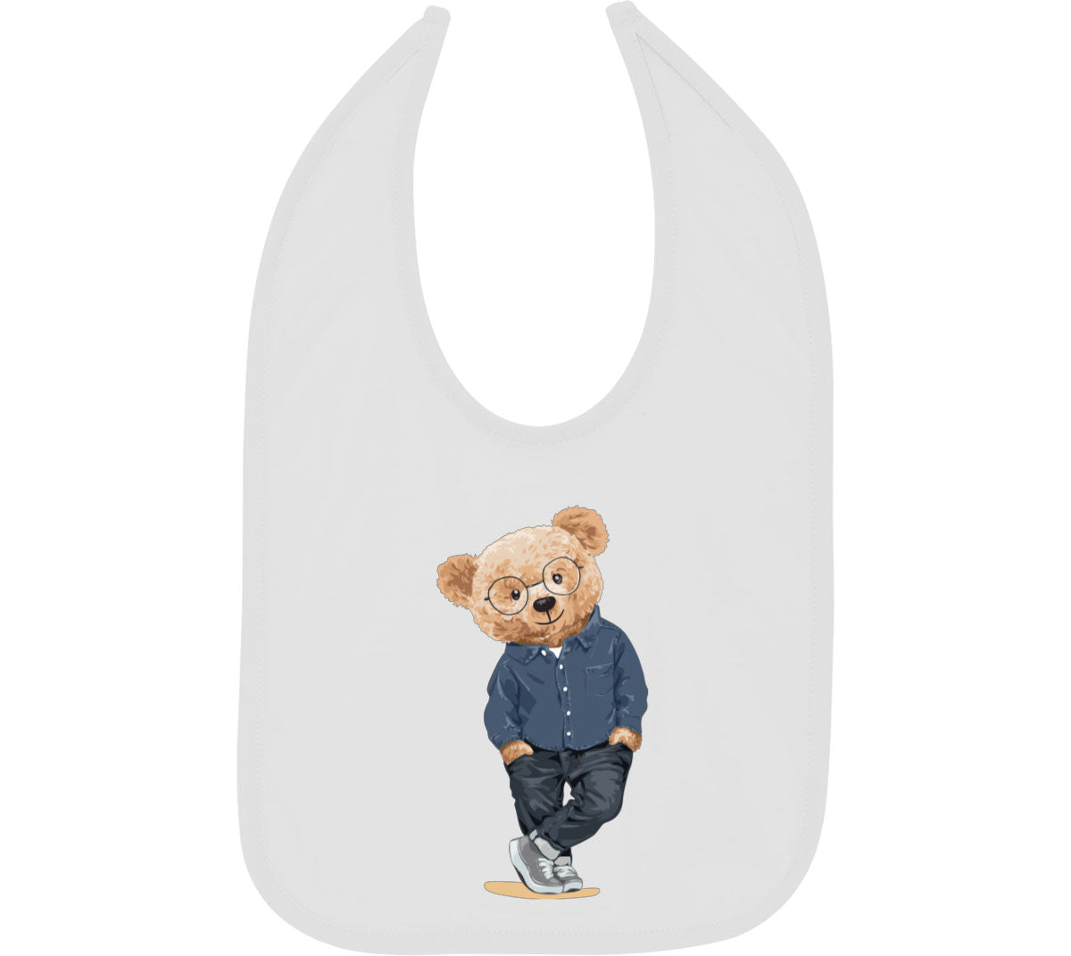 Teddy Bear Nice Guy Baby Bib