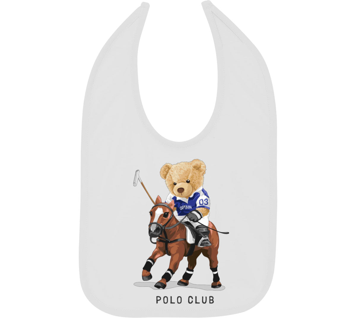 Teddy Bear Polo Baby Bib