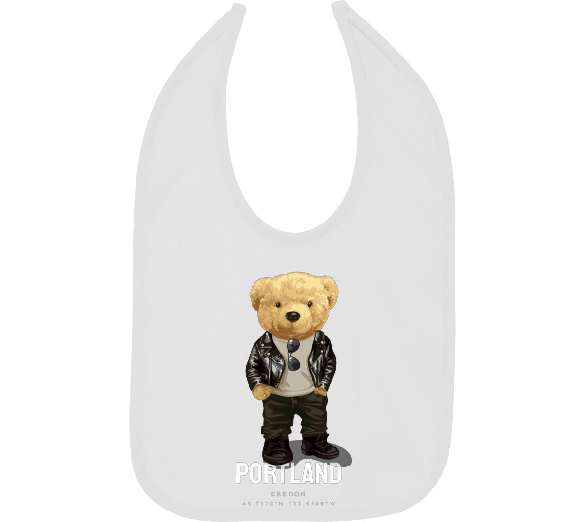 Teddy Bear Portland Baby Bib