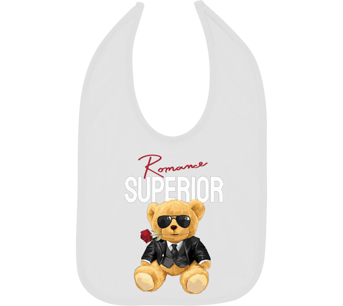 Teddy Bear Romance Baby Bib