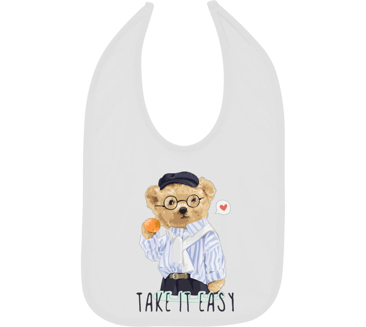 Teddy Bear Take It Baby Bib