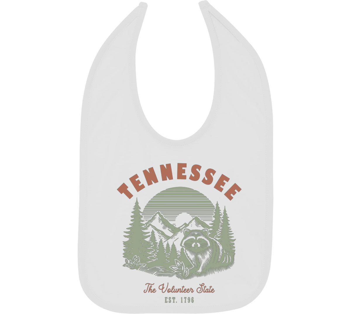 Tennessee State Vintage Baby Bib