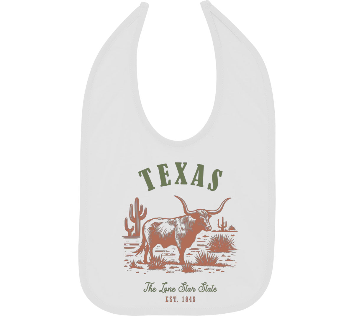 Texas State Vintage Baby Bib
