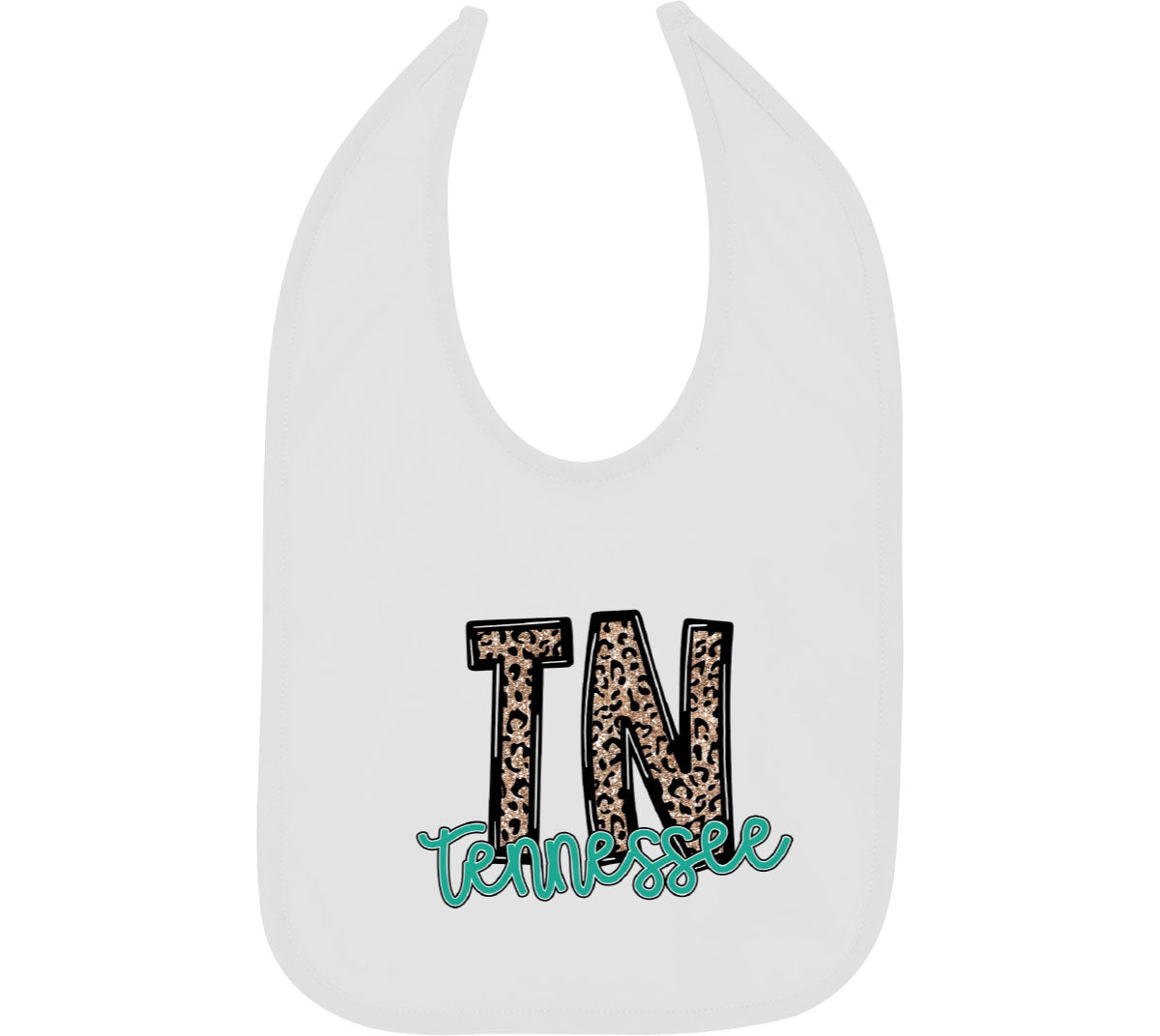 Tennessee State Abbreviation Baby Bib