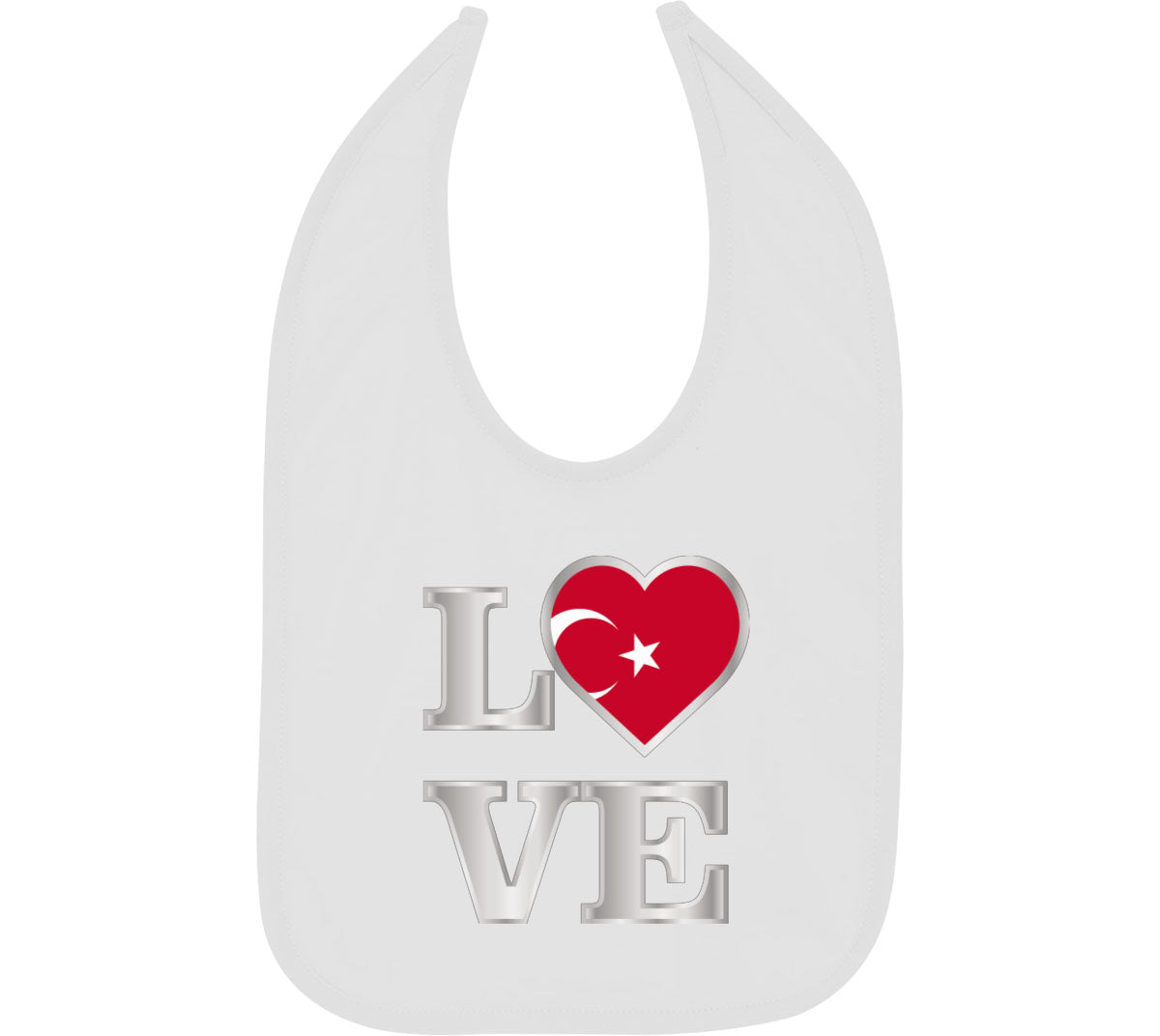Turkiye Love Baby Bib