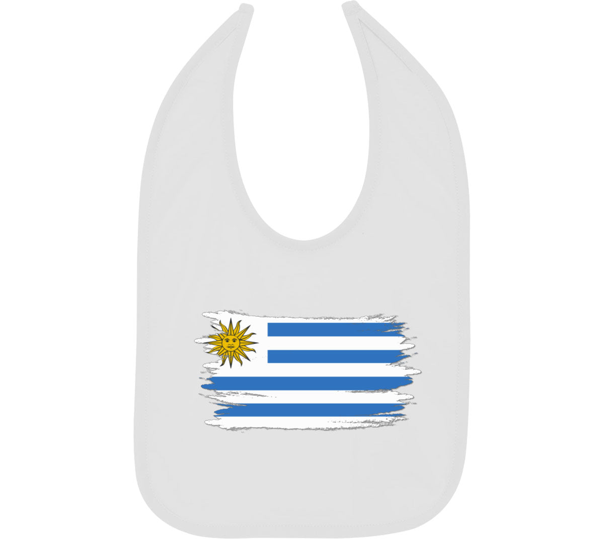Uruguay Flag Baby Bib