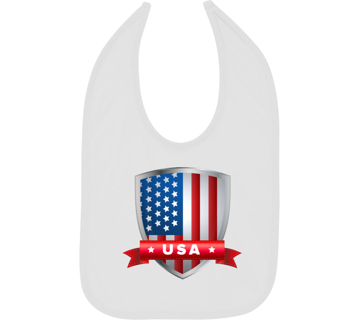 USA Shield Flag Baby Bib