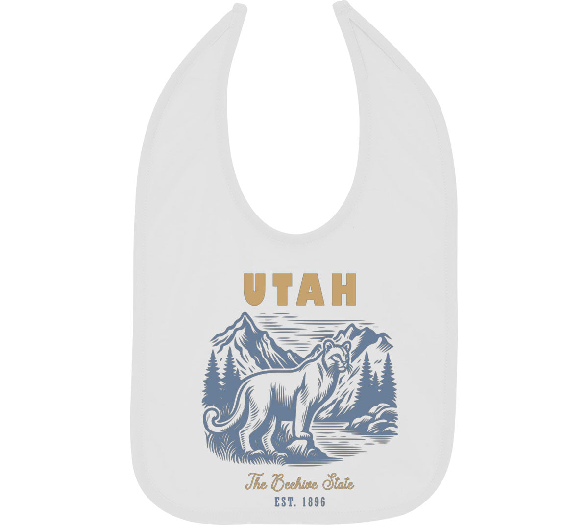 Utah State Vintage Baby Bib