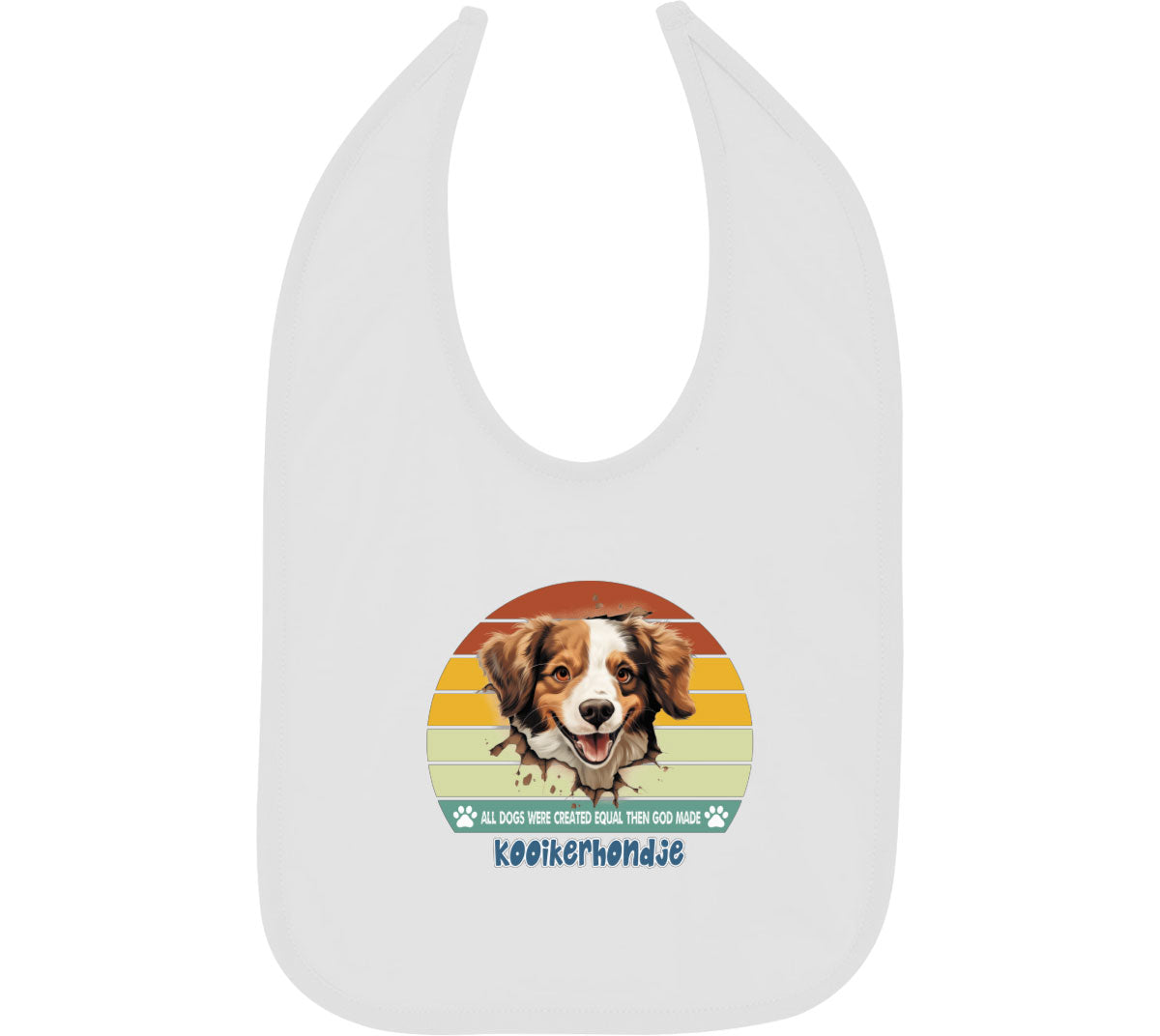 All Dogs Were Created Equal Kooikerhondje Baby Bib