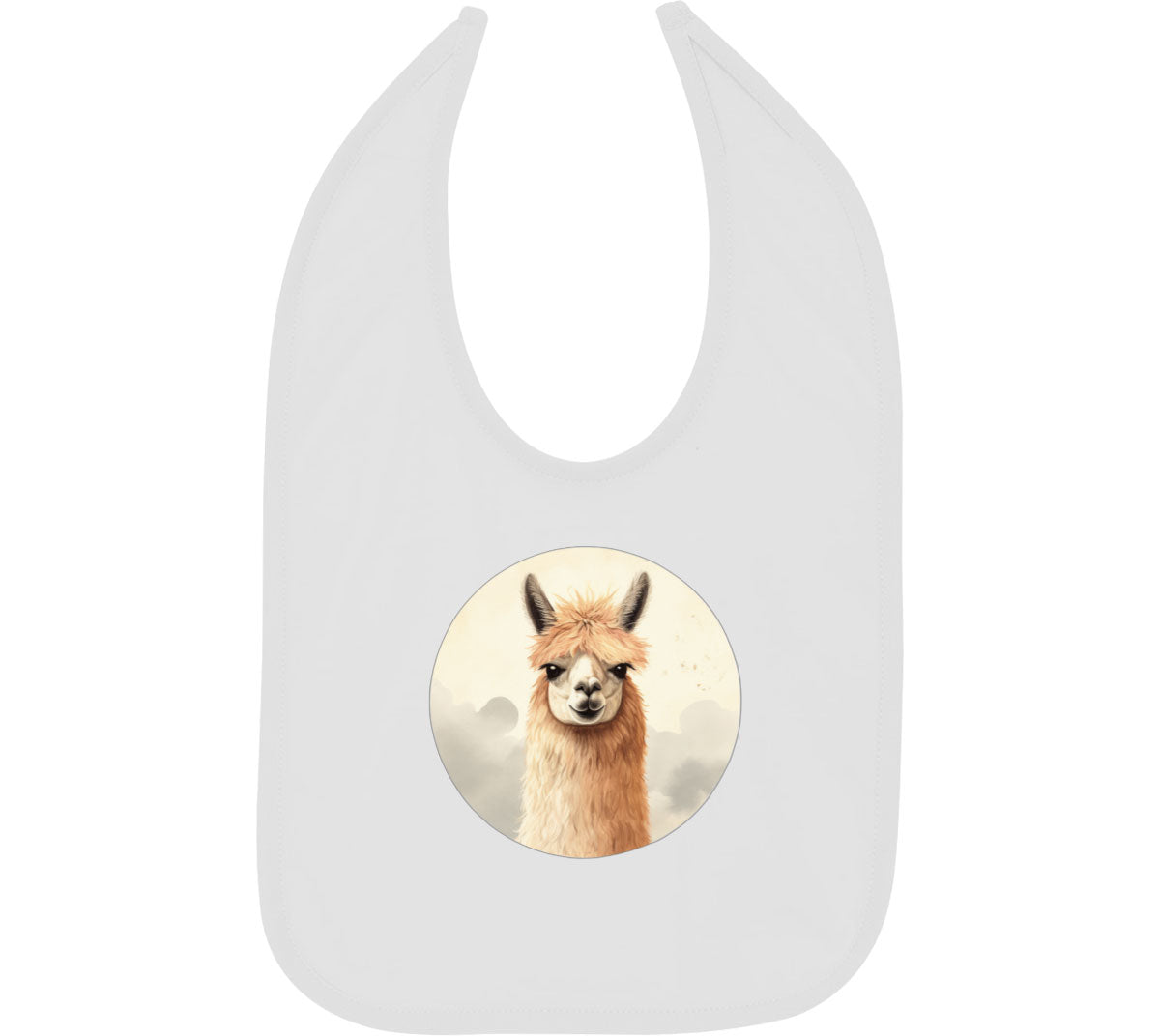 Vintage Lllama Baby Bib