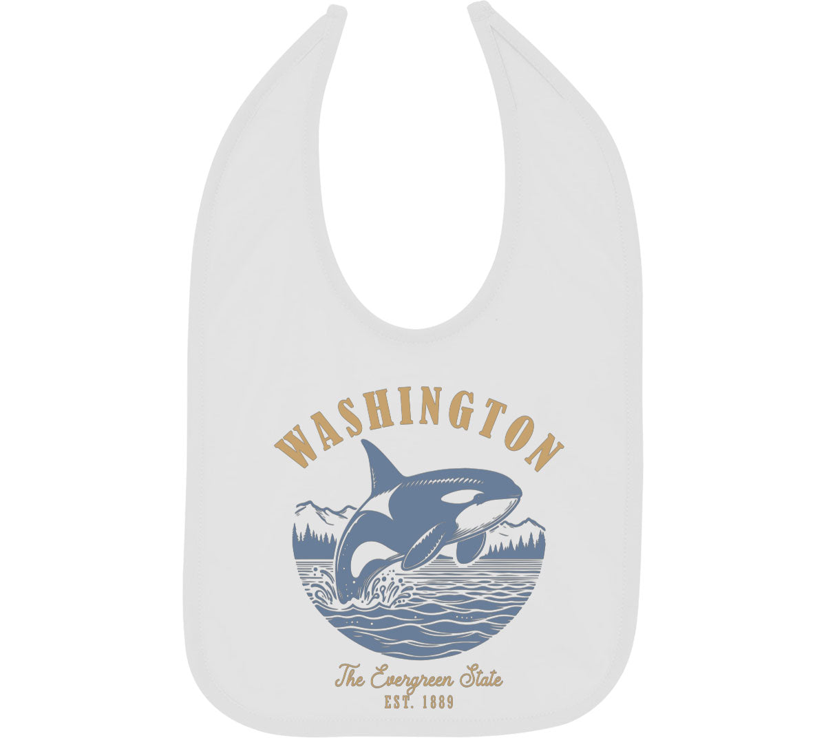 Washington State Vintage Baby Bib