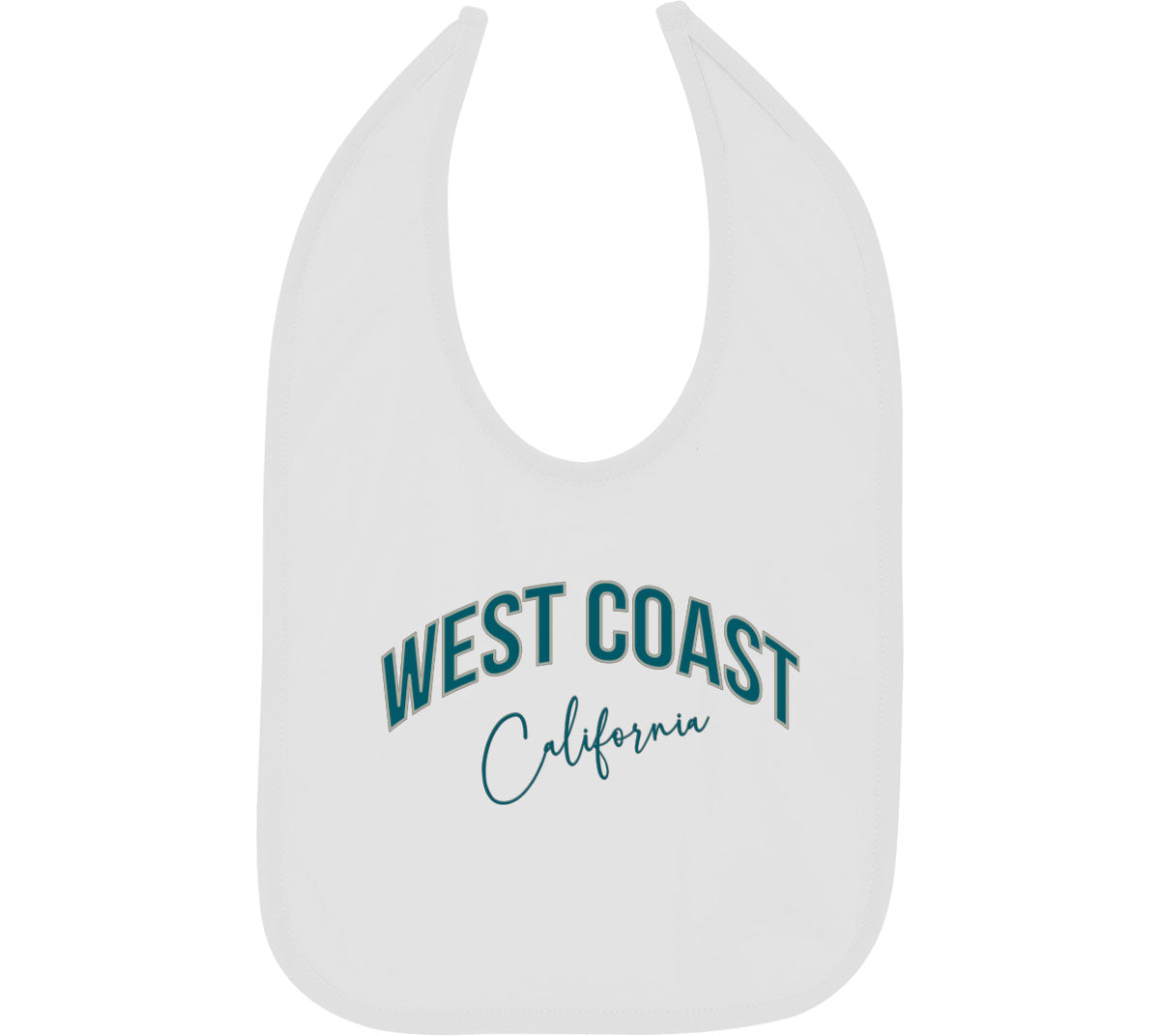 West Coast California Baby Bib