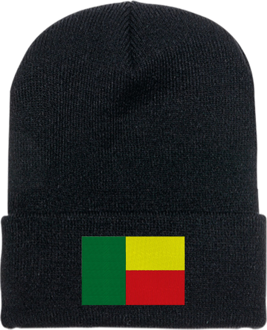 Benin Flag Knit Beanie