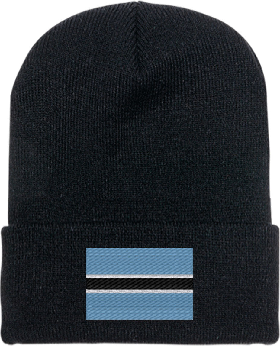 Botswana Flag Knit Beanie