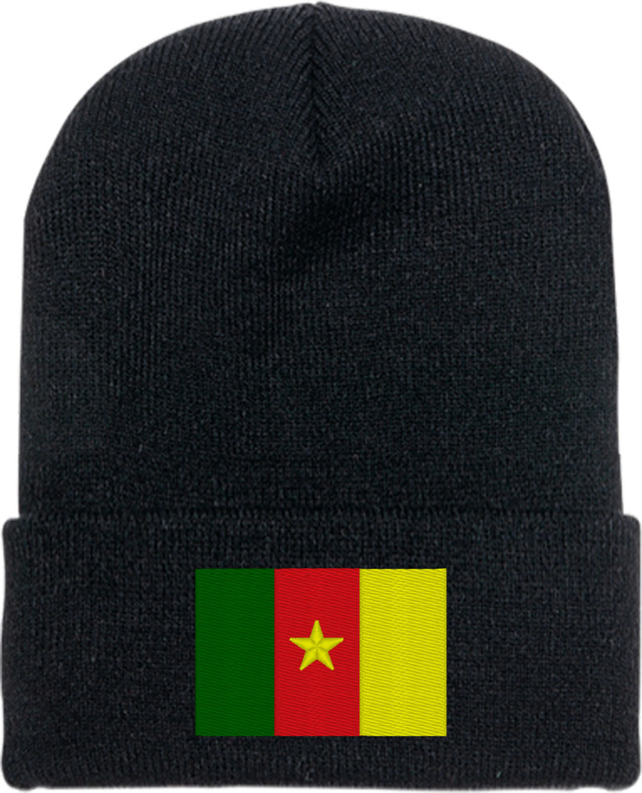 Cameroon Flag Knit Beanie