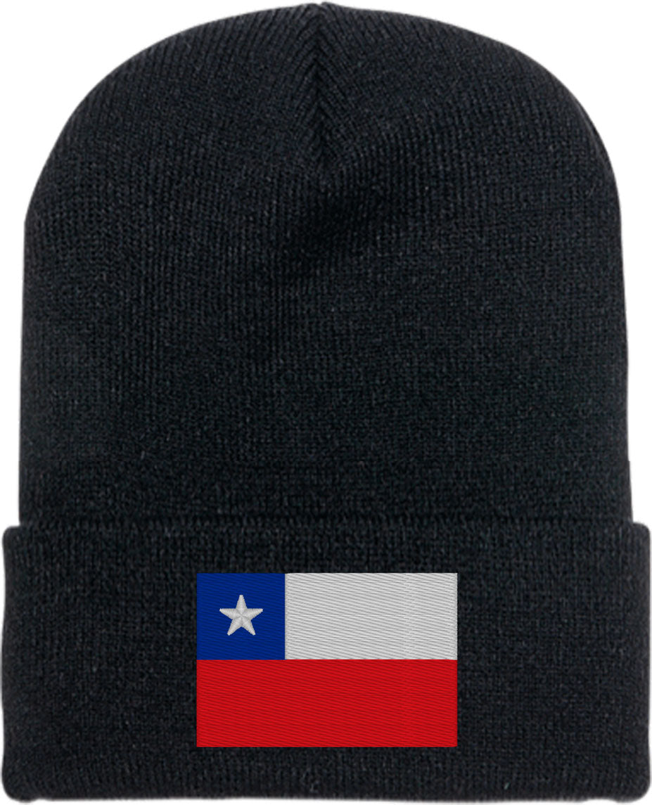 Chile Flag Knit Beanie